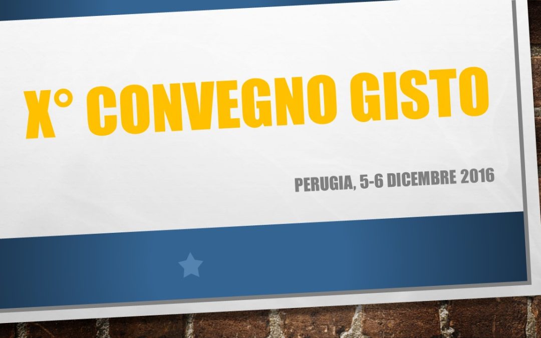 X CONGRESSO GISTO