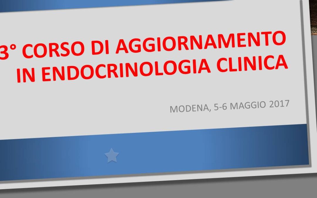 3° Corso di aggiornamento in Endocrinologia Clinica