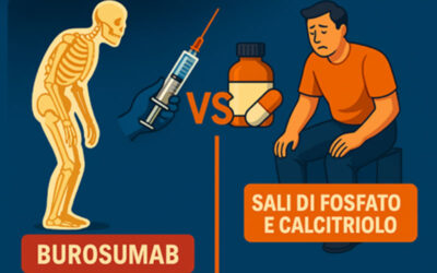 Efficacia del burosumab rispetto al trattamento con Sali di fosfato e calcitriolo nei soggetti affetti da ipofosfatemia X-linked nei soggetti adulti.