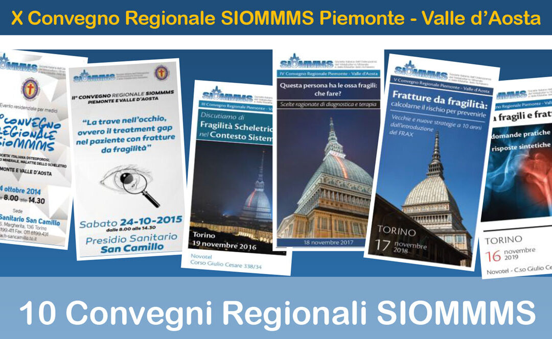 X Convegno Regionale SIOMMMS Piemonte e Valle d’Aosta