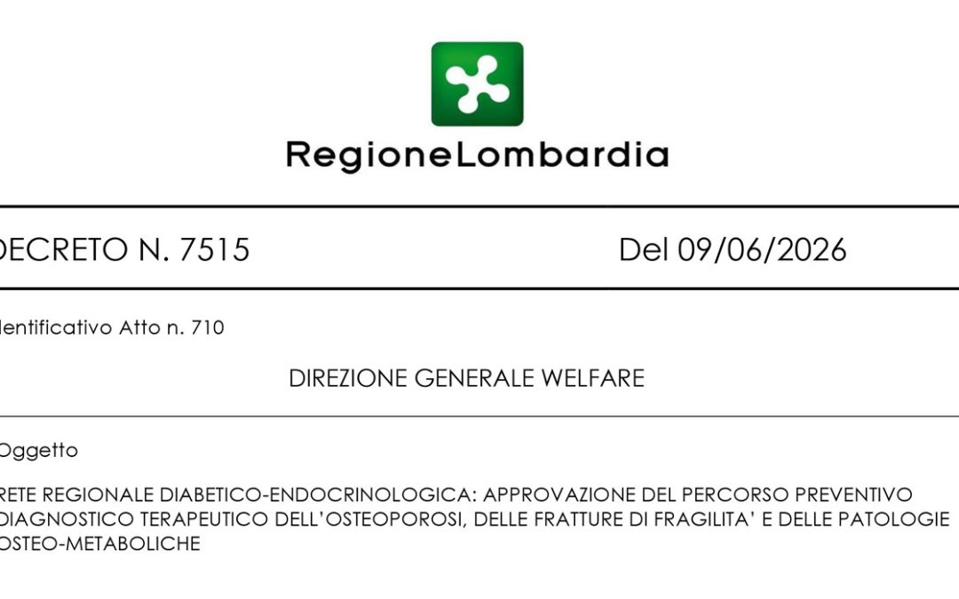 Regione Lombardia: presa in carico pz con osteoporosi, FF e patologie osteometaboliche