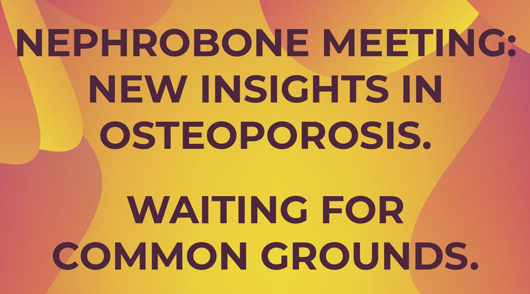 Nephrobone meeting: new insights in osteoporosis