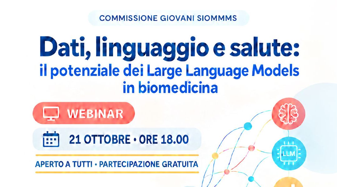 NUOVA DATA 21.10.2026 ore 18.00 – Webinar su AI in biomedicina