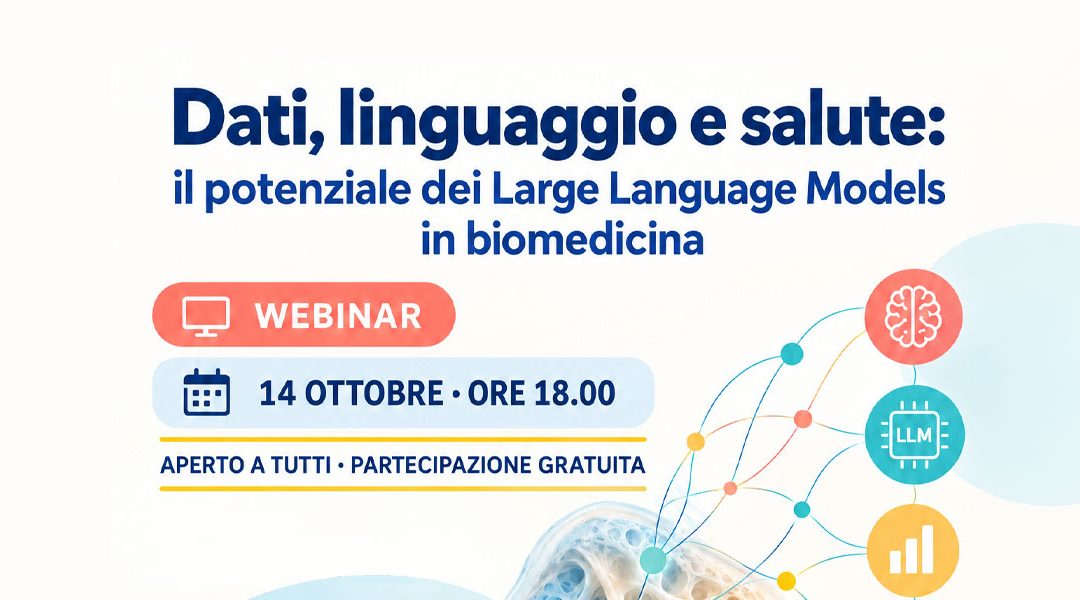 Webinar su AI in biomedicina – 14.10.2026 ore 18.00